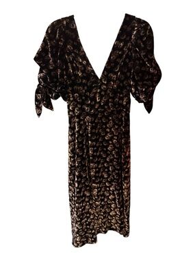 SEA Valerie Back Tie Midi Dress Size 0